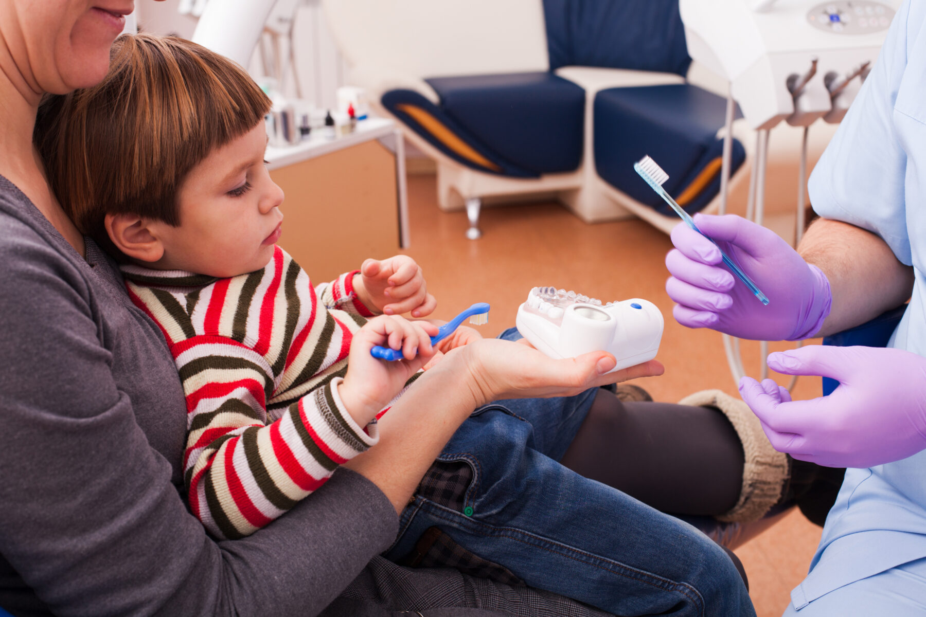 autistic child won't brush teeth