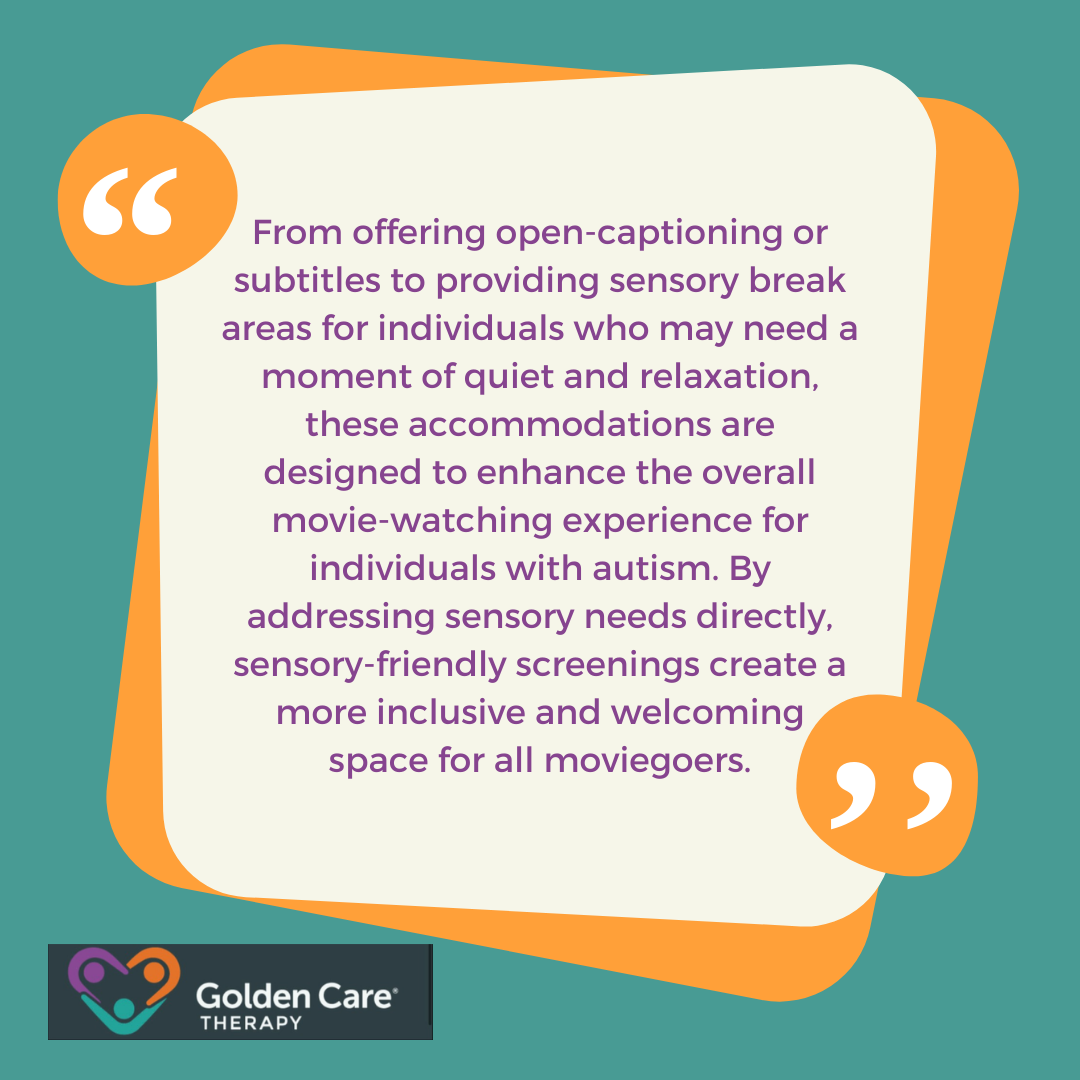 sensory-friendly movie screenings difference from regular ones