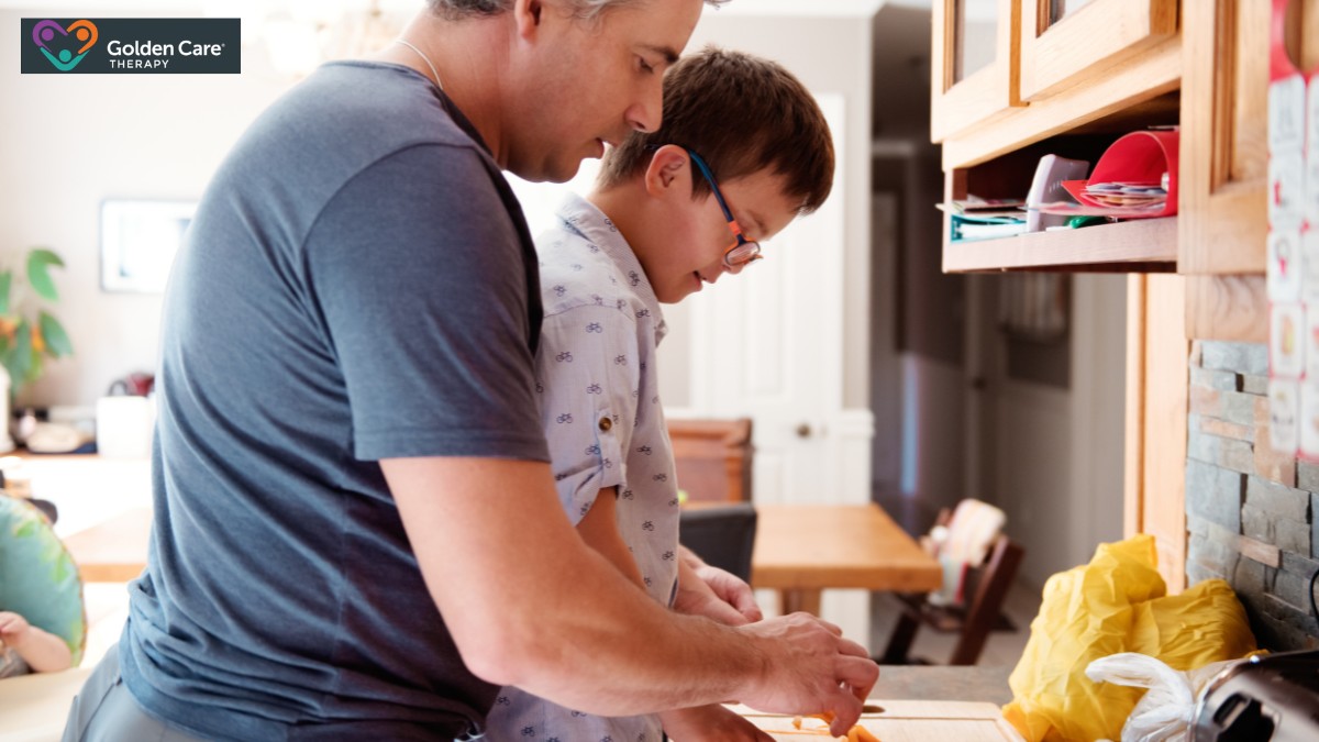 teaching kids with autism how to prepare snacks