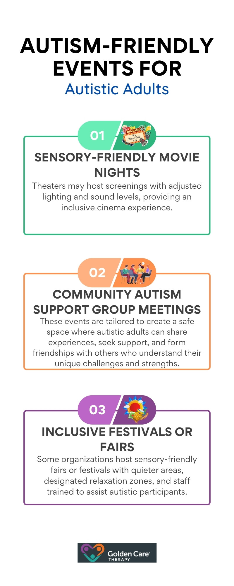 what social events suit autistic adults