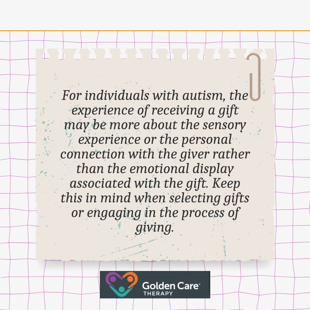 gift giving in autism