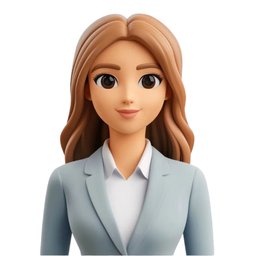 3d render young businesswoman with long brown hair wearing light blue blazer white shirt she looks friendly approachable perfect avatar professional woman 632498 32059 removebg preview