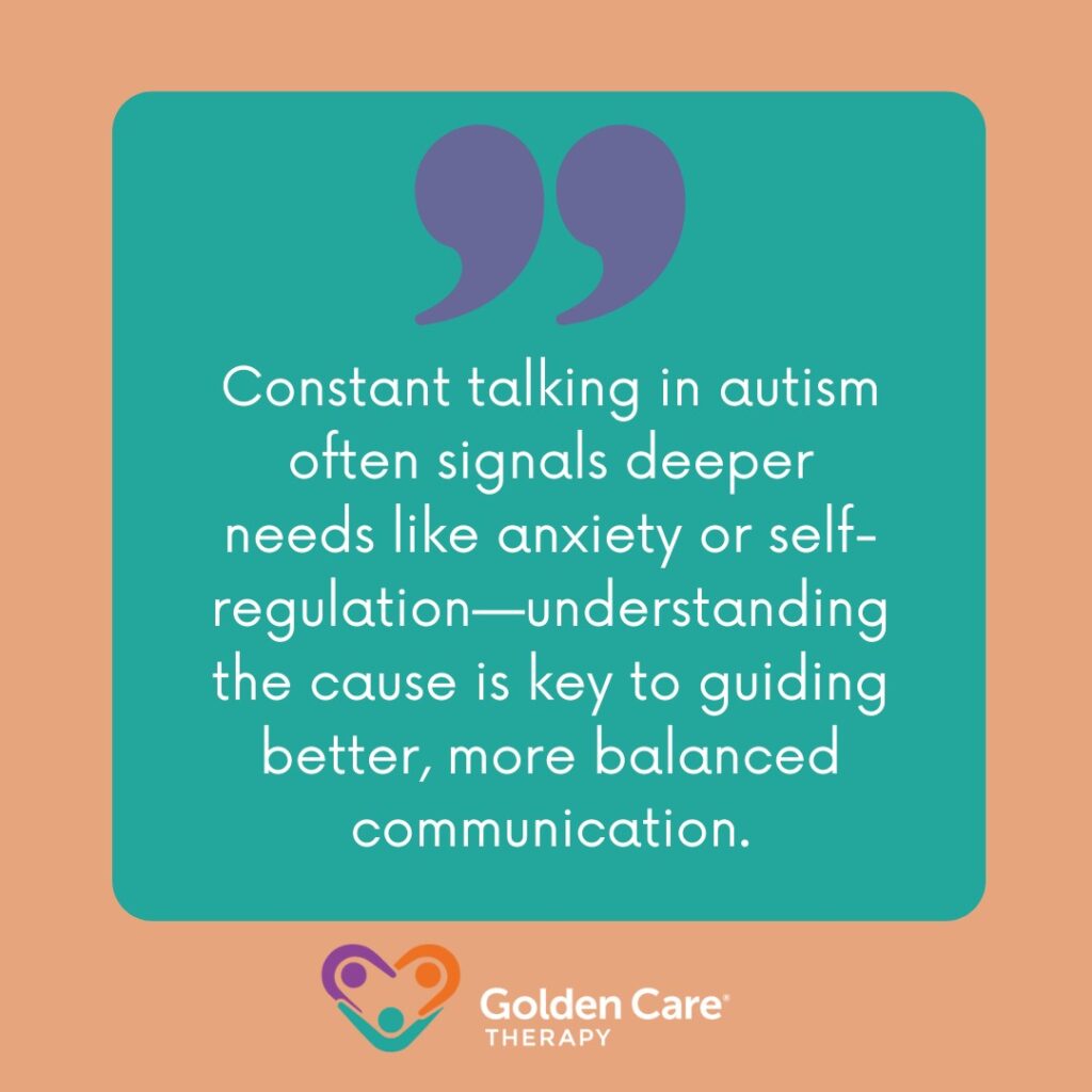 autism constant talking